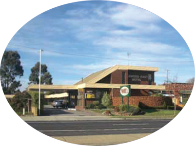 View of Burwood East Motel from Blackburn Road